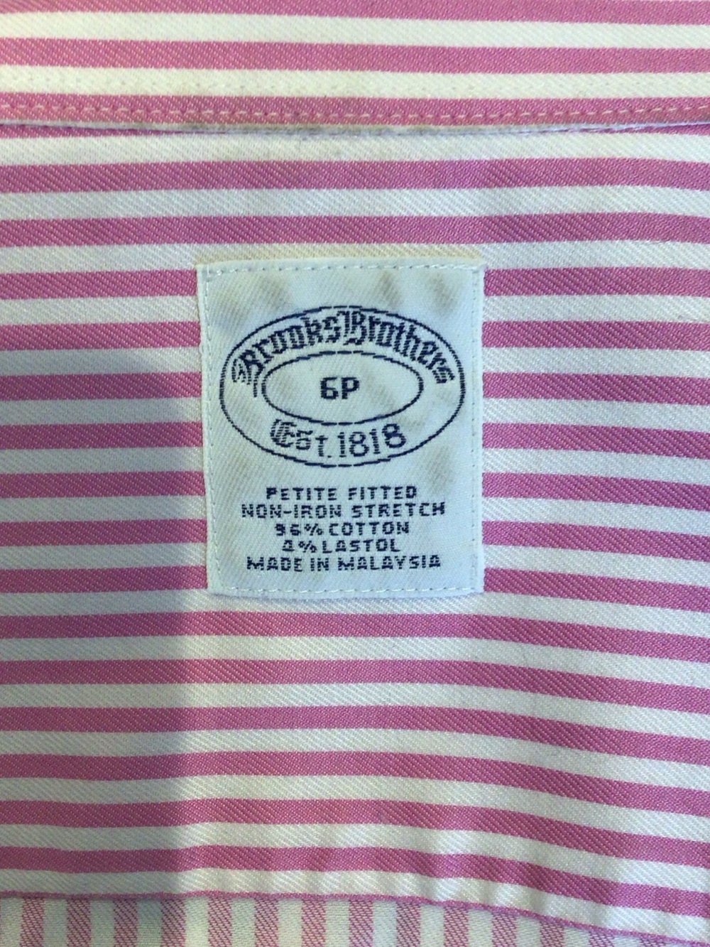 Brooks Brothers Pink and White Striped Kids Button-Down Shirt